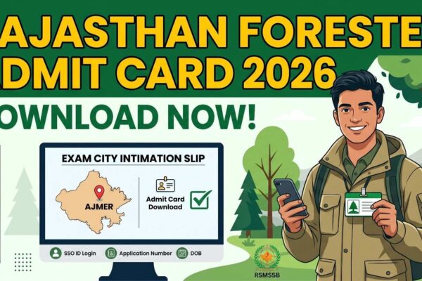 Rajasthan Forester Admit Card 2026: Download Link Out Now!